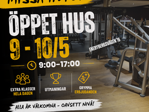 Öppet hus 9-10/5