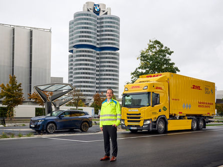 Der E-Lkw, im Einsatz für die BMW Group der keine Angst vor Reichweite haben muss.