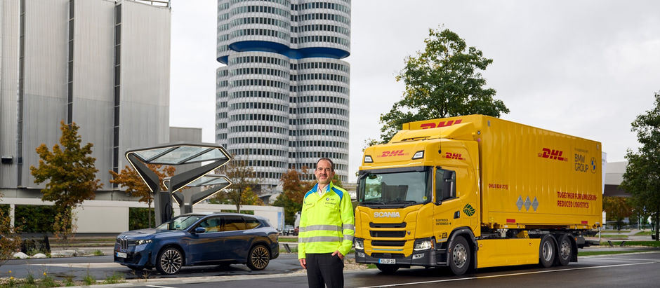 Der E-Lkw, im Einsatz für die BMW Group der keine Angst vor Reichweite haben muss.