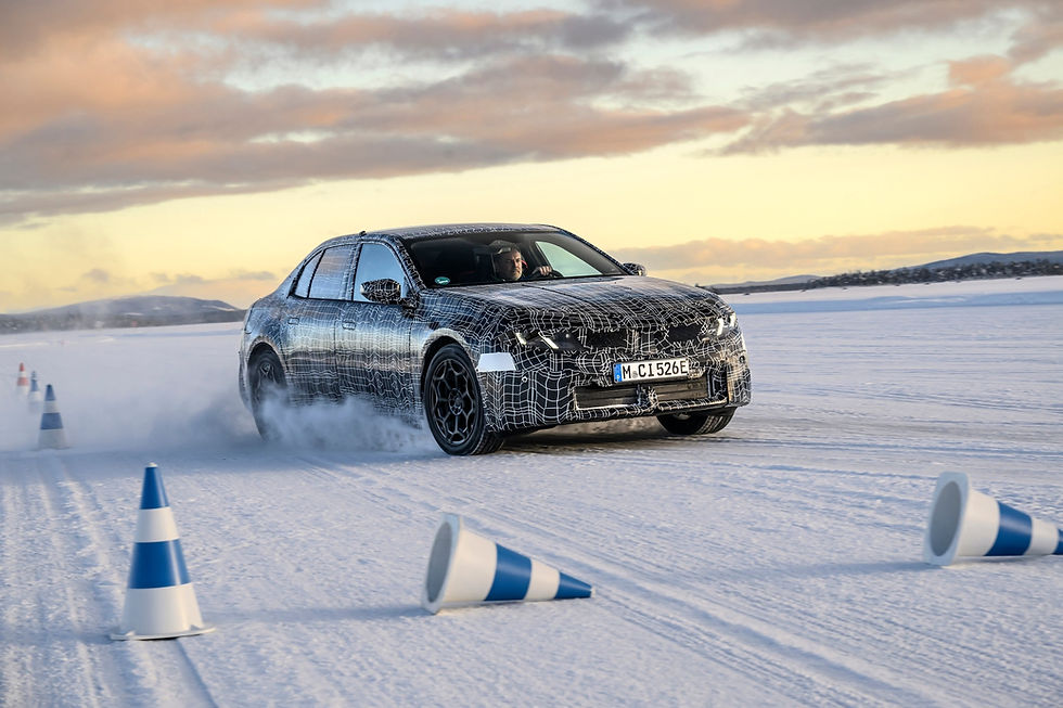 BMW i3 Limousine in Arjeplog (Schweden)