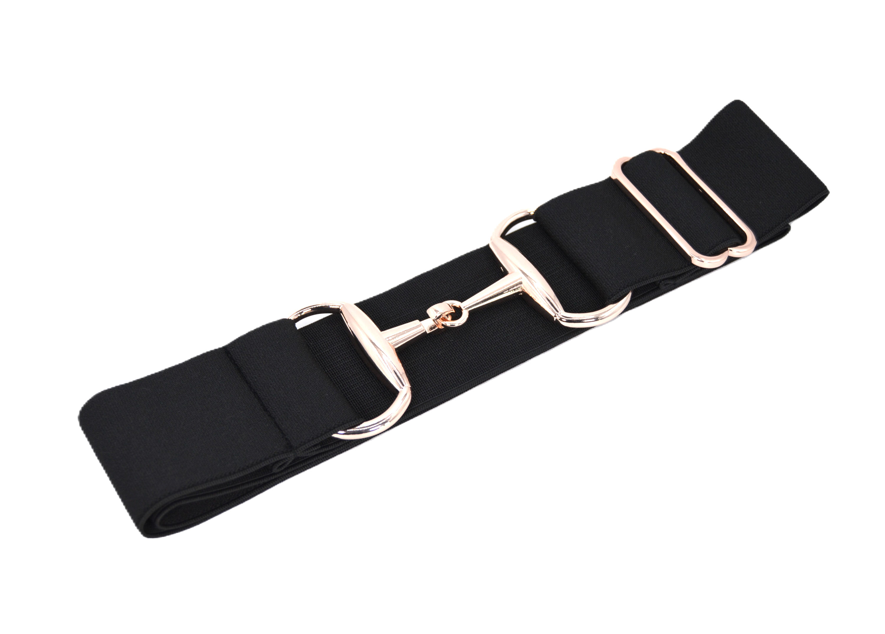 Midnight Black with Gold Snaffle Bit Buckle
