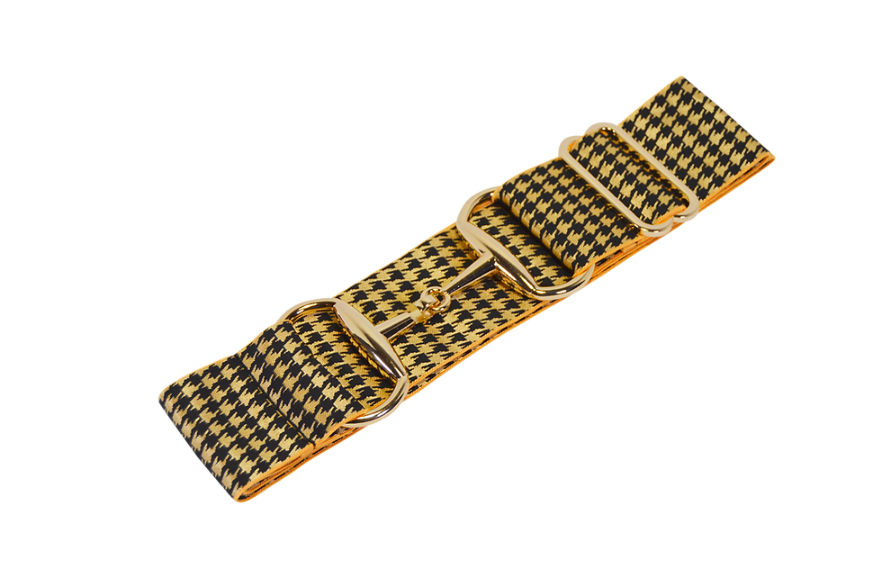 Thumbnail: Black & Gold Houndstooth