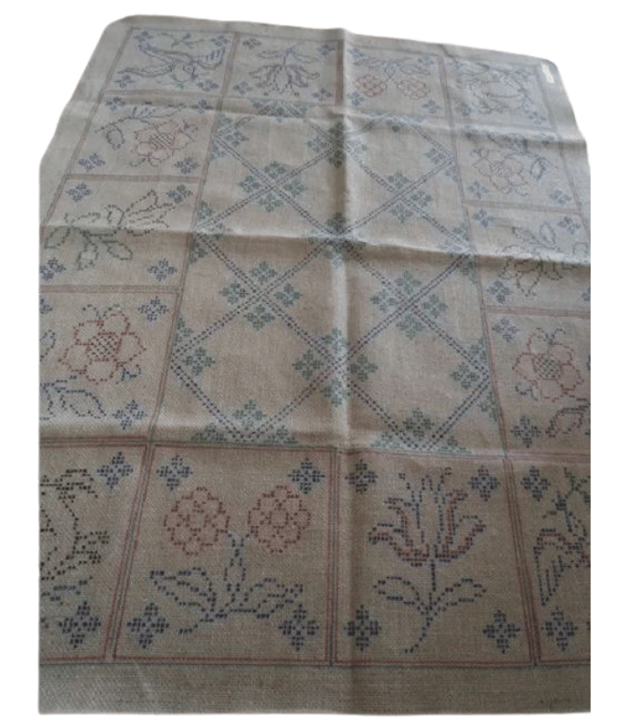 Tela De Tapete Arraiolo Na Juta Para Borda 16