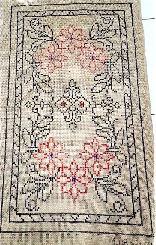 Tela De Tapete Arraiolo Na Juta Para Borda 01