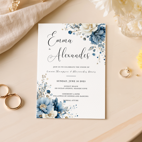 Custom Wedding Invitation Cards: Foil Printing, Digital Printing in Toronto l Narom Design