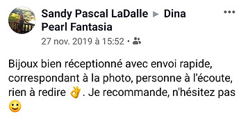 Service client au top, je recommande vivement.