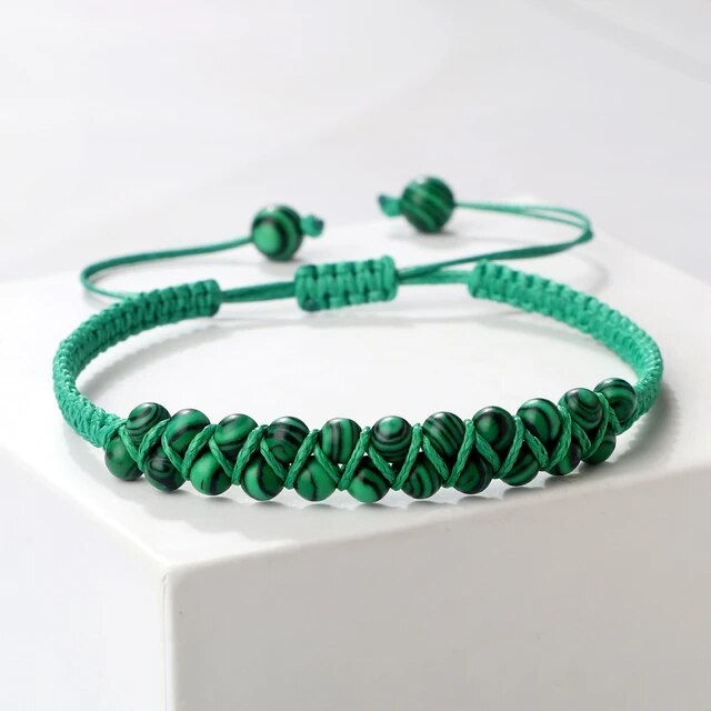 Miniatura: Natural Gemstone Tiger Eye,Turquoise Handmade Braided Bracelet for Women Men