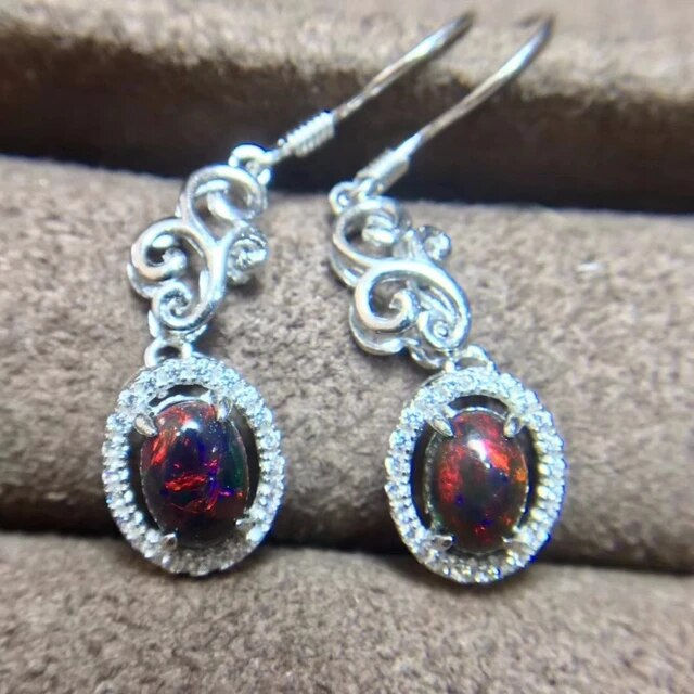 Thumbnail: Natural Opal Earrings,925 Silver Earrings ,Gemstone Earrings,Gifts For Her