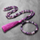 الصورة المصغرة: Purple Strip Agate Necklace withBracelet,108 Bead Mala Prayer Heal Yoga Necklace