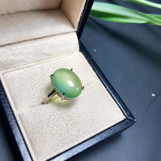 Miniature : Natural Grape Stone Ring,92.5 Silver Ring,Engagement Wedding Ring