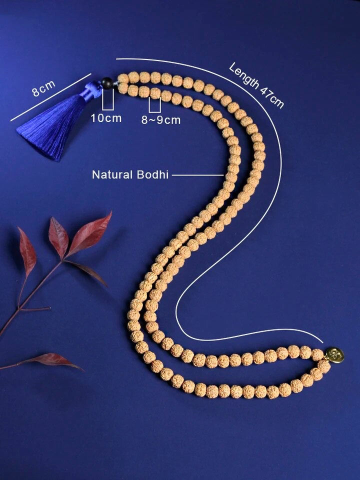 Miniaturbild: Bodhi Seed Japa Mala,Tassel Necklace,108 Prayer Healing Yoga Meditation Beads