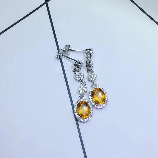 Miniatura: Minimalist Style Latest Design 925 Silver Crystal Crystal Earrings,Gifts For Her