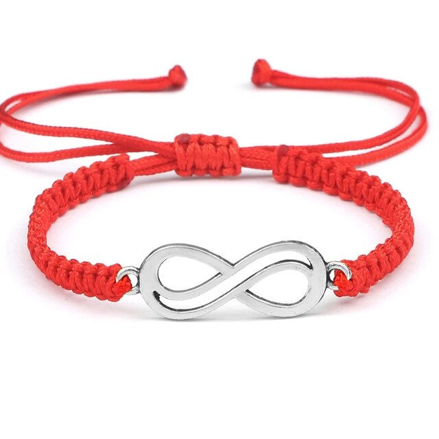Miniatura: Red Thread String Wristband Adjustable Lucky Infinity Bracelet for Women Men