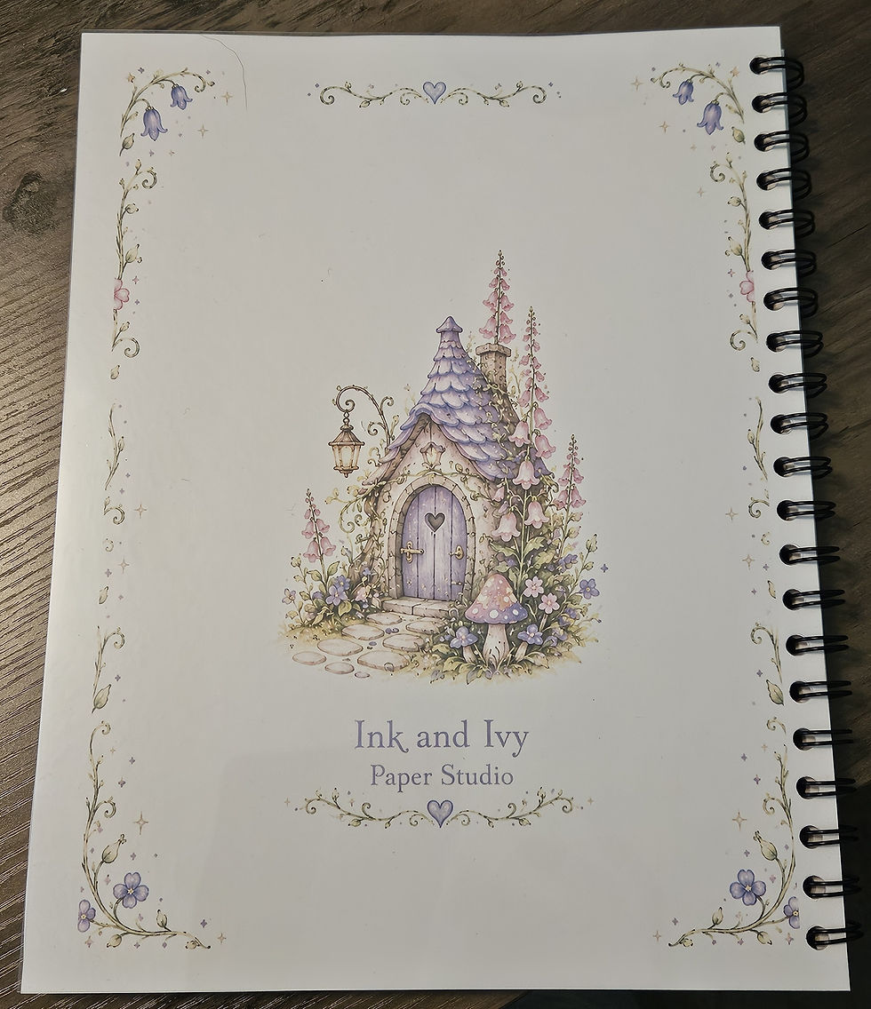 Thumbnail: Whimsical Fairy Journal Notebook – 8.5” x 11” Writing Journal | Fairy Notebook