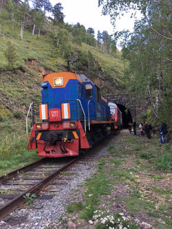 Regional train on old route