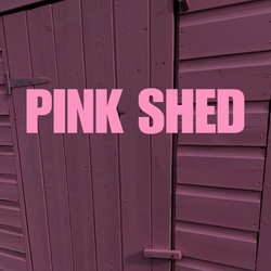 Buy flowers from the pink shed on the farm