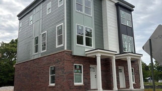  After image of the freshly painted condo buildings from another angle on New York Street in Indianapolis.

