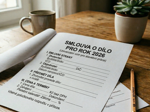 Vzor smlouvy o dílo 2026 zdarma ke stažení