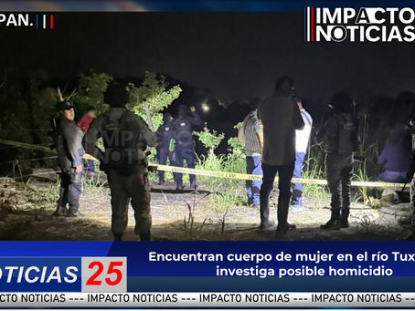 Encuentran cuerpo de mujer en el río Tuxpan; se investiga posible homicidio