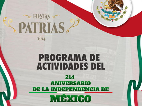 #Huauchinango || Programa de actividades de nuestras #FiestasPatrias2024