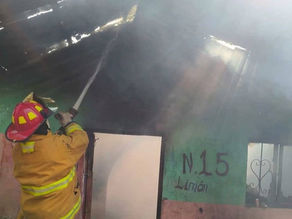 Atienden oportunamente incendio en vivienda de Huauchinango