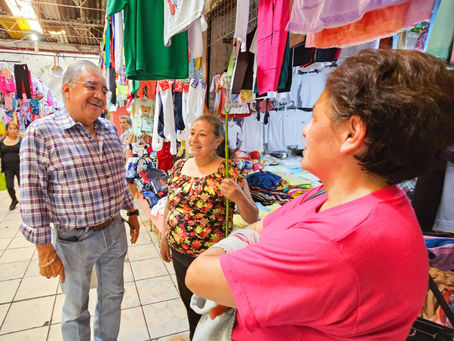 SE MANTIENE FIRME CONSTRUCCIÓN DEL MERCADO MUNICIPAL: ROGELIO LÓPEZ ANGULO