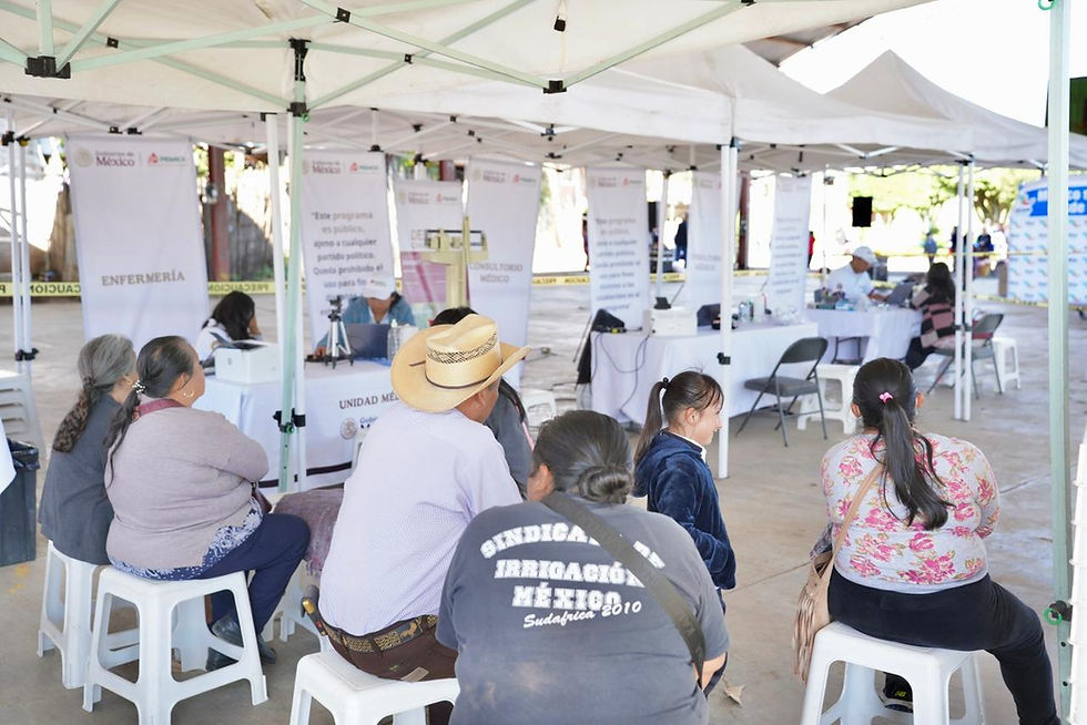 Exitosa Jornada de Salud gratuita en Tenango de las Flores con apoyo de brigadas de PEMEX
