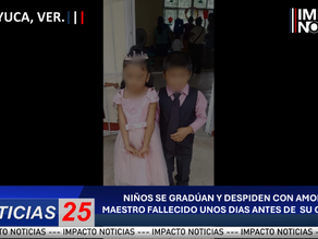 (🎥 Video) NIÑOS SE GRADÚAN Y DESPIDEN CON AMOR A SU MAESTRO FALLECIDO UNOS DIAS ANTES DE SU CLAUSURA.