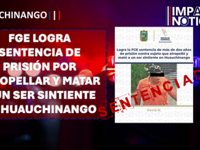 FGE Logra Sentencia de Prisión por Atropellar y Matar a un Ser Sintiente en Huauchinango