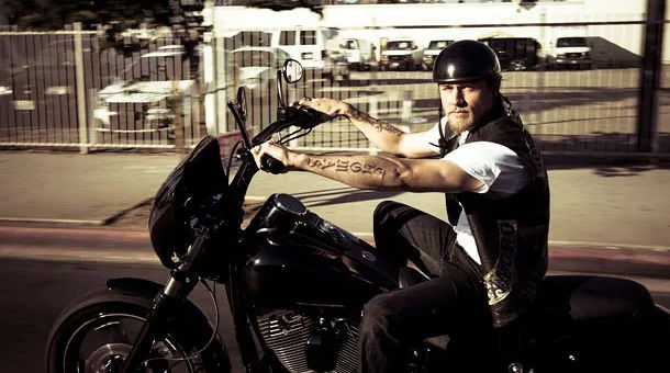Jax Teller on a Motorcycle in Sons of Anarchy