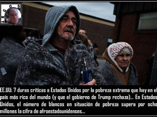 EE.UU: 7 duras críticas a Estados Unidos por la pobreza extrema que hay en el país más rico del mund