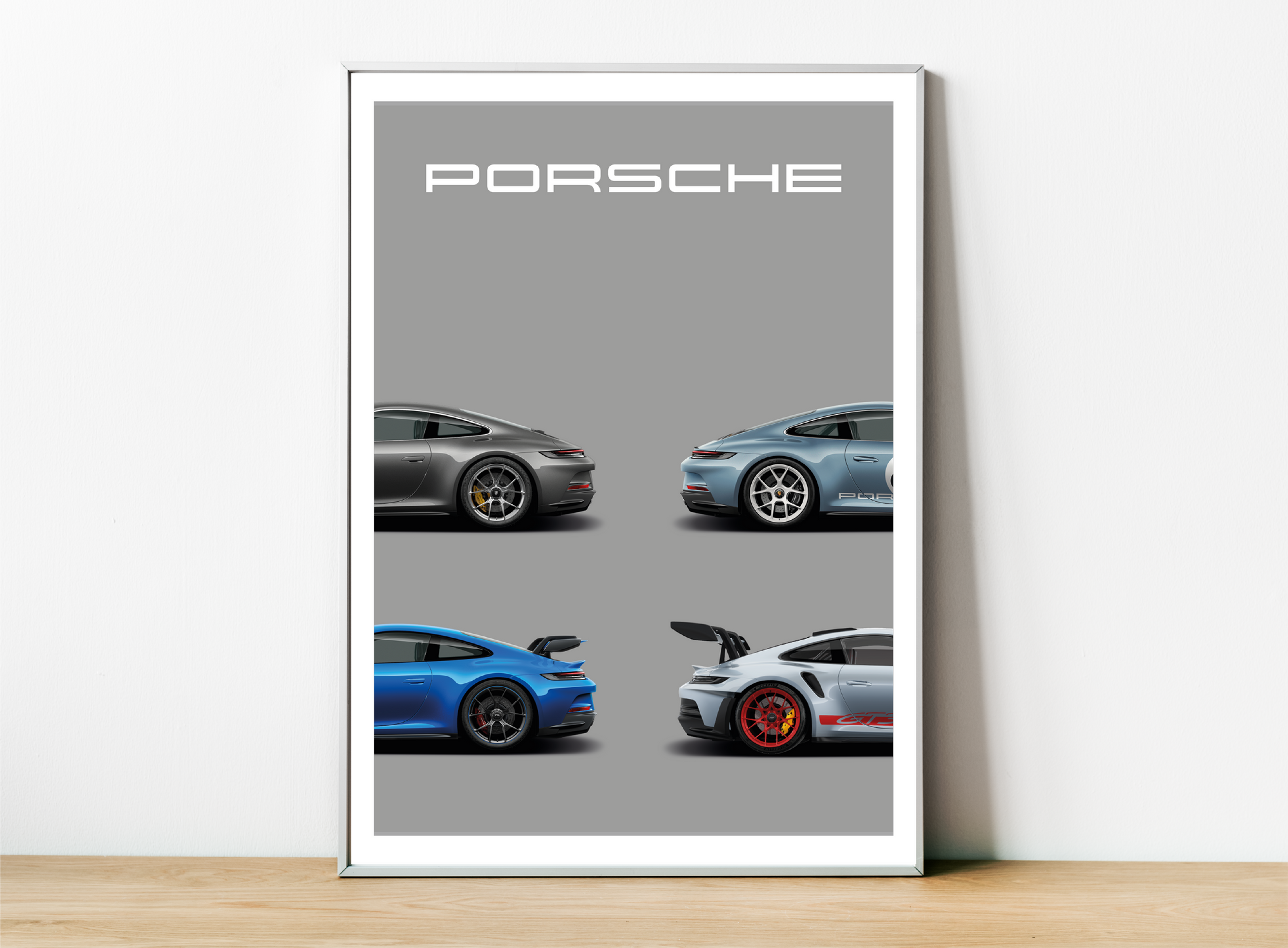 Affiche Porsche 911 992 GT3, GT3 Touring, GT3RS & S/T