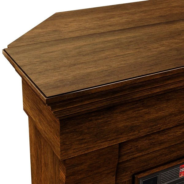 Thumbnail: Tresanti Norah 52.9" Mantel with Corner Extension and ClassicFlame Electric Fire