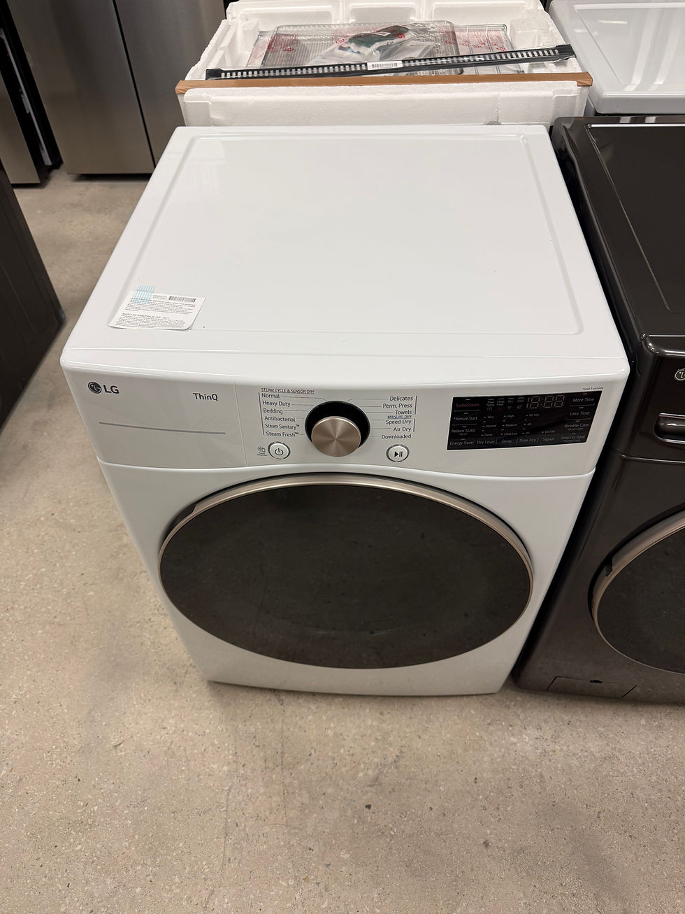 Thumbnail: LG 7.4 cu. ft. Ultra Capacity Wi-Fi Enabled Front Load ELECTRIC Dryer with Turbo