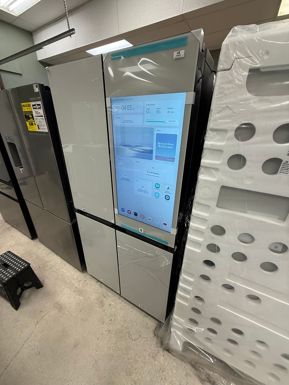 Thumbnail: Samsung 29 cu. ft. Bespoke 4-Door Flex Refrigerator with AI Family Hub+ and AI V