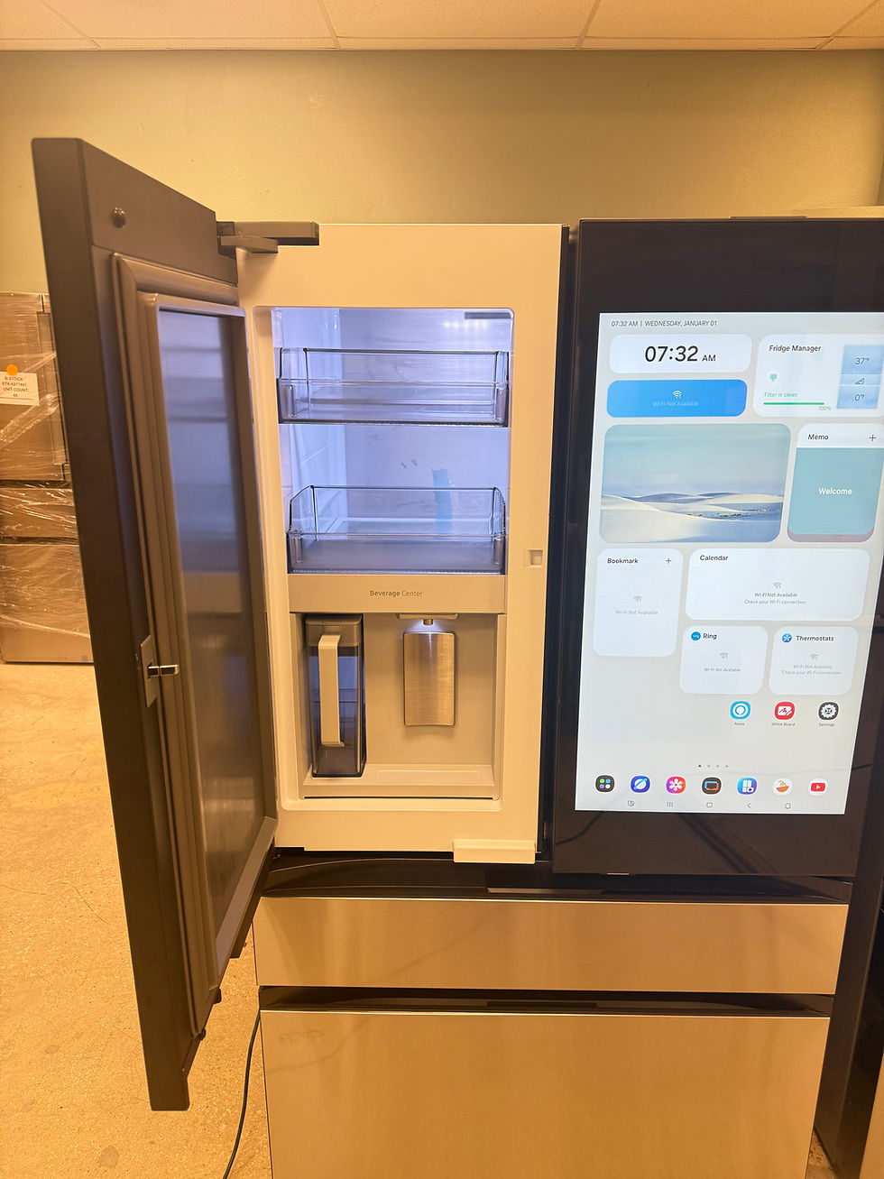 Thumbnail: Samsung Bespoke 29 cu. ft. 4-Door French Door Refrigerator with Family Hub+
