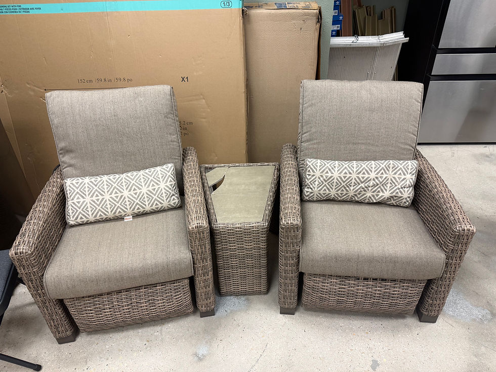 Thumbnail: Barcalounger Montclair 3 Piece Outdoor Recliner Set