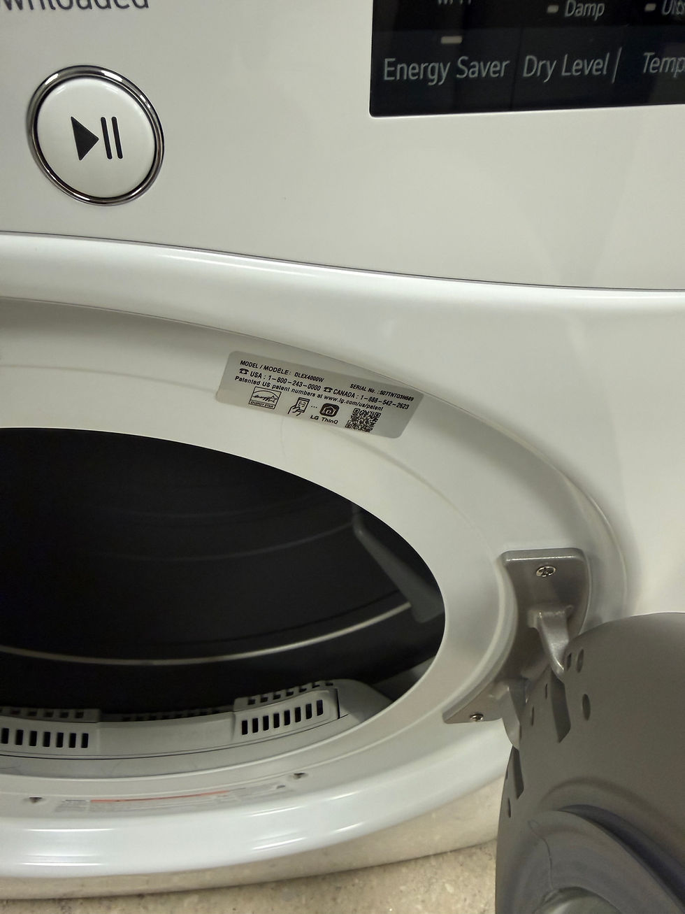 Thumbnail: LG 7.4 cu. ft. Ultra Capacity Wi-Fi Enabled Front Load ELECTRIC Dryer with Turbo