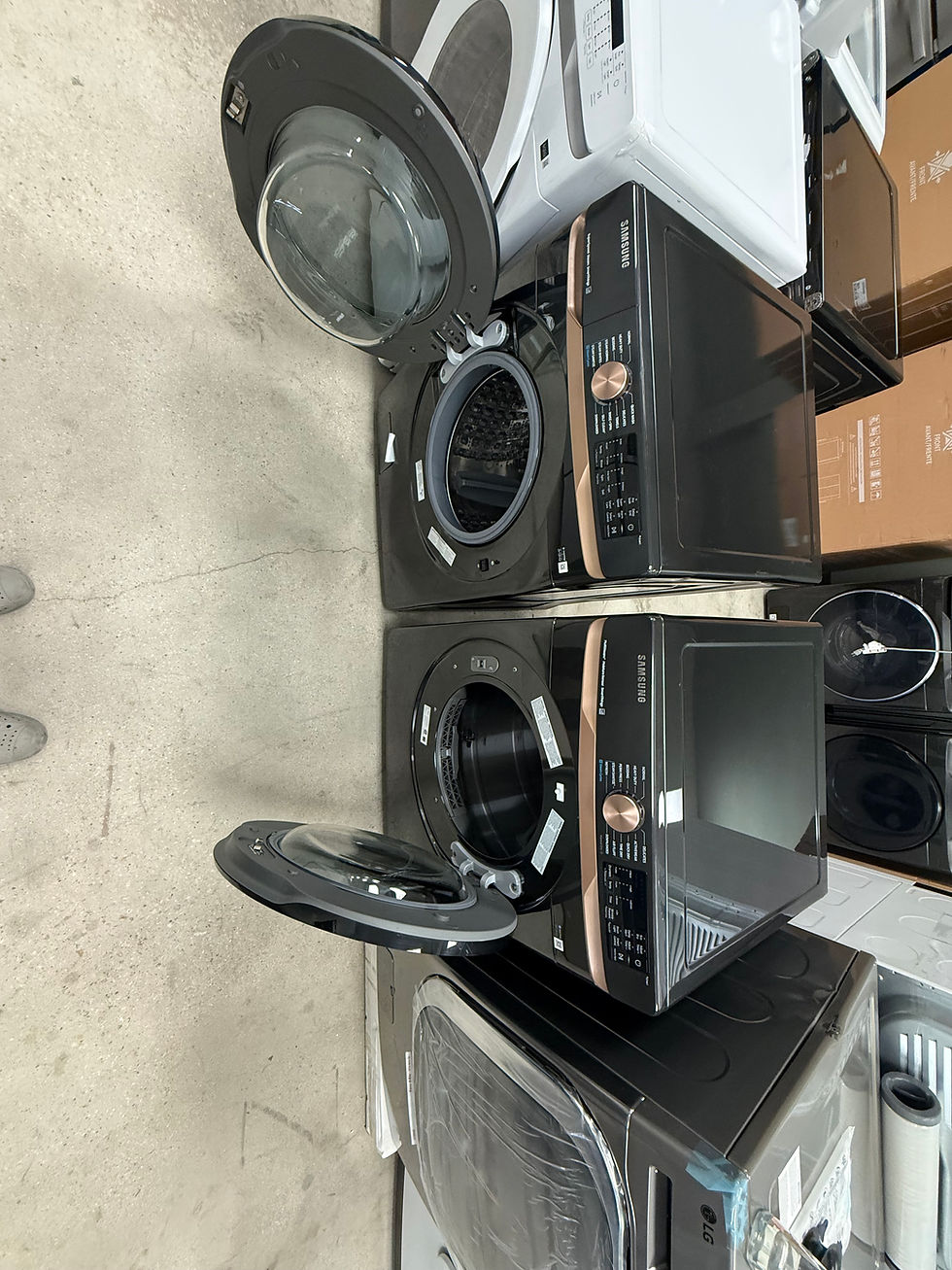 Thumbnail: Samsung 5.0 cu. ft. Extra Capacity Front Load Washer SuperSpeed Wash and 7.5 cu.