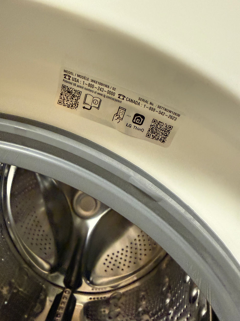 Thumbnail: LG WashTower ELECTRIC with Center Control 4.5 cu. ft. Front Load Washer and 7.4
