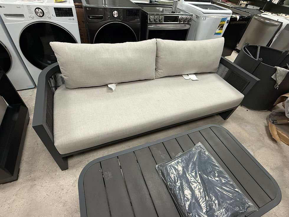 Thumbnail: Henredon Saddleton 4-piece Outdoor Patio Seating Set
