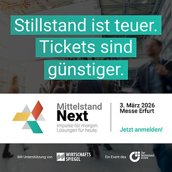 Gratisticket für die Mittelstand.Next am 03.03.26 in der Messe Erfurt
