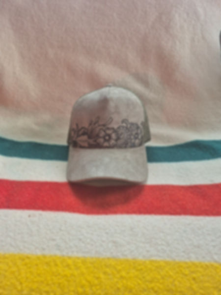 Leather Tooling cap