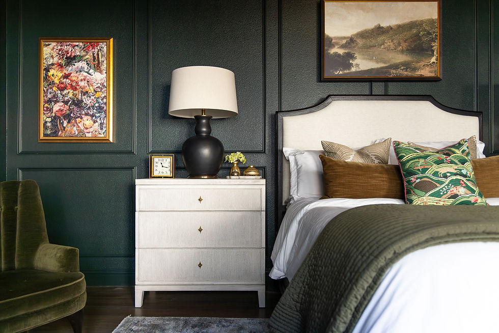 Tara Lenney Design Dallas Texas bedroom art