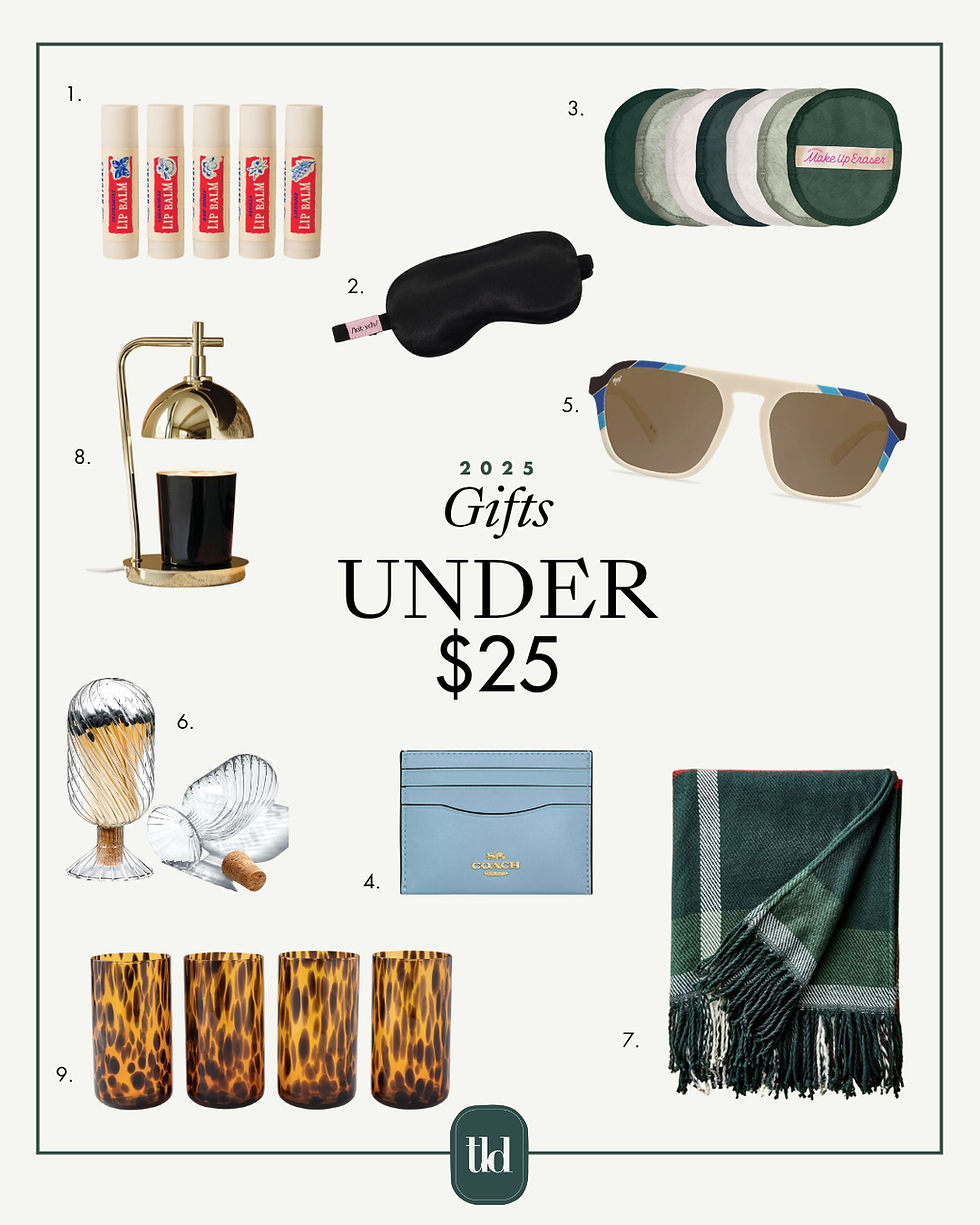Tara Lenney Design 2025 Gift Guide gifts for under $25