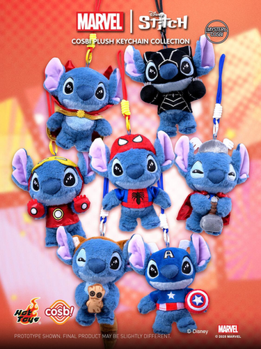 HotToys marvel スティッチ COSBI ぬいぐるみペンダント Hot Toys Marvel Stitch Cosbi Plush Keychain Collection | MiPOPS!
