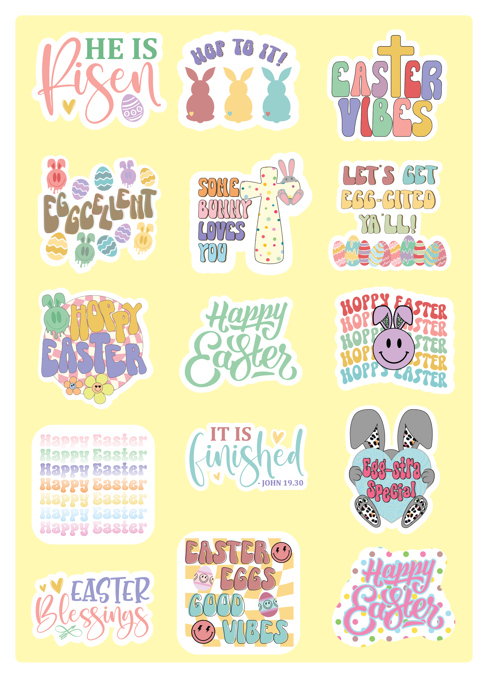 Easter Sticker Sheet 1