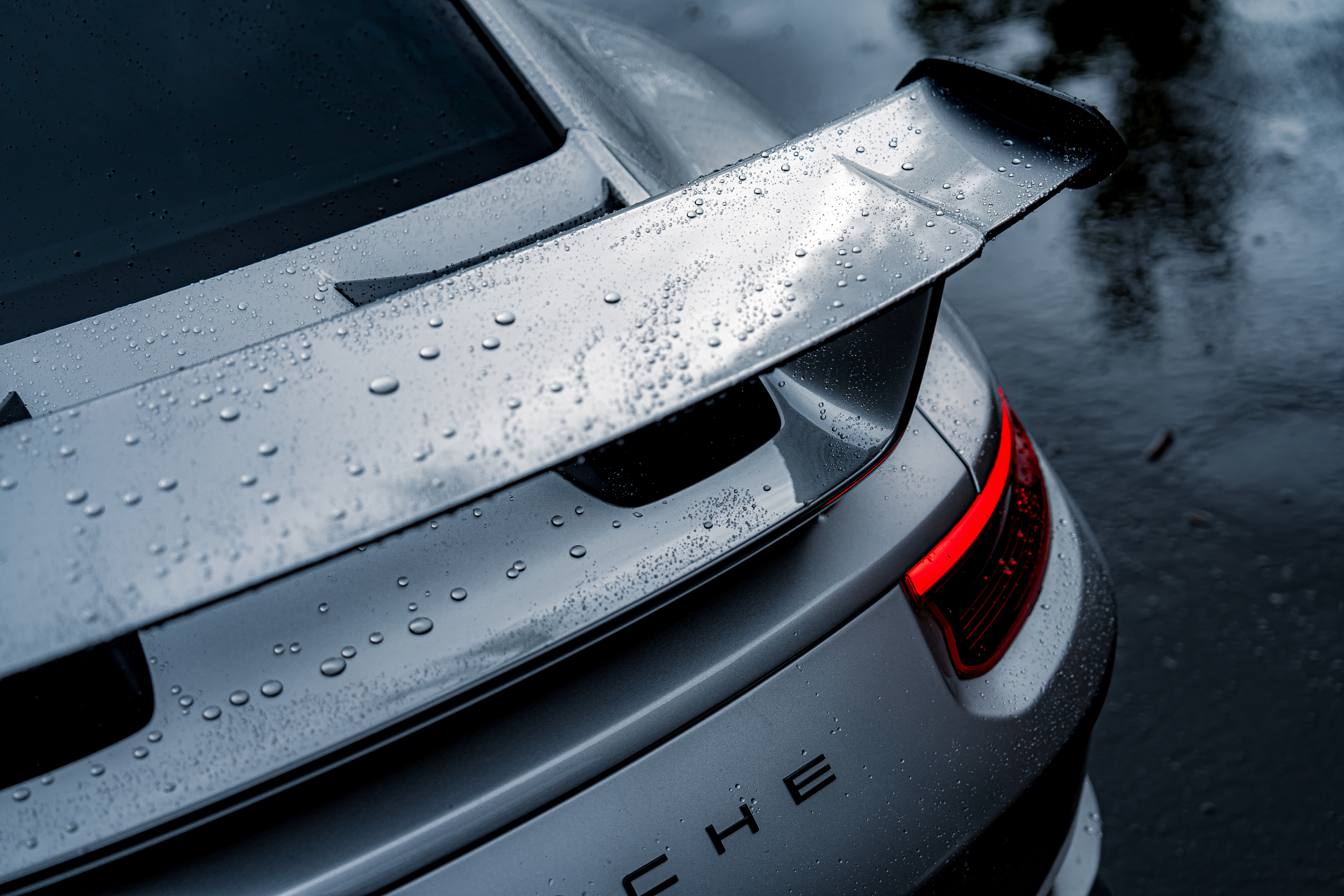 Détail de finition sur Porsche