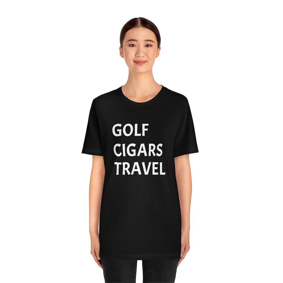 Thumbnail: Copy of "GOLF CIGARS TRAVEL"  Short Sleeve Tee