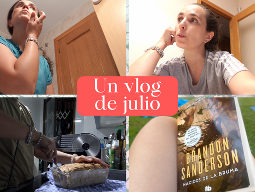 En la imagen se ven 4 clips del vídeo con escenas de skincare, charlas, pan casero y lectura